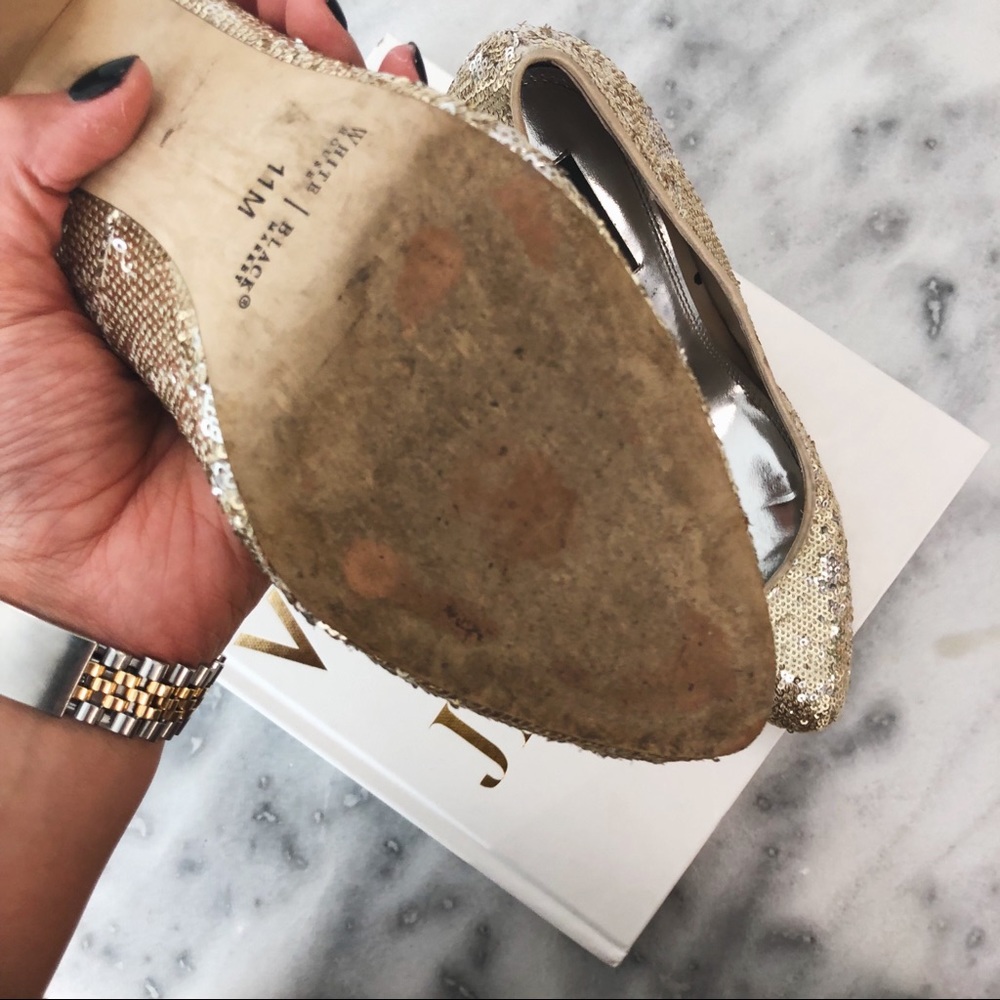 Gold Sequin Adie Heels - Picture 4 of 5